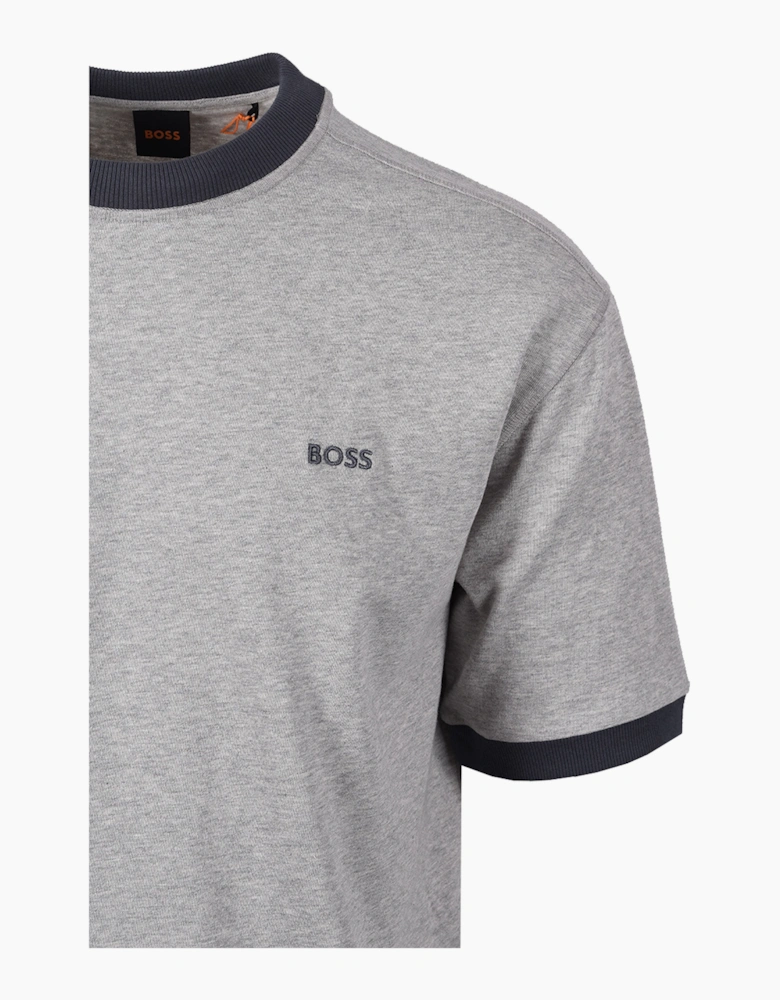 BOSS ORANGE TE_EDGE T-SHIRT OPEN GREY