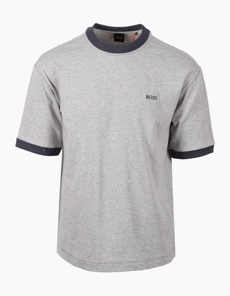 BOSS ORANGE TE_EDGE T-SHIRT OPEN GREY
