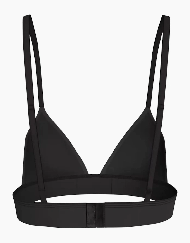 Heritage Athletic Cotton Lightly Lined Triangle Bra, Black