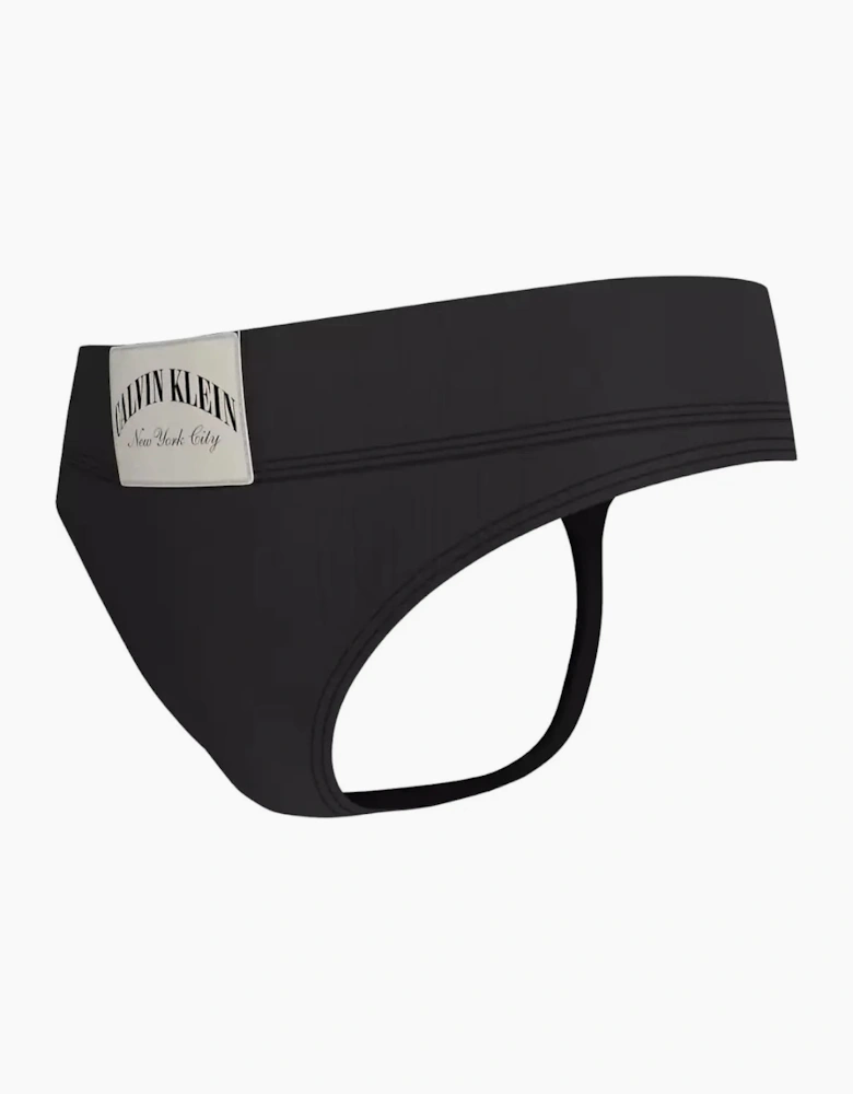 Heritage Athletic Cotton Thong, Black