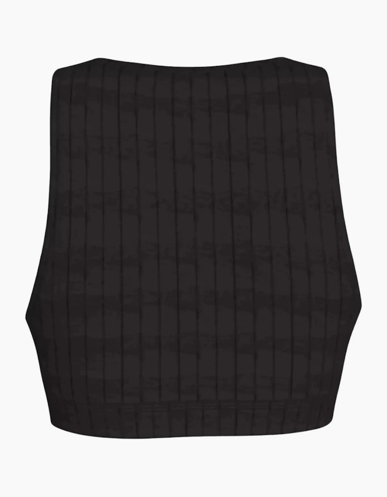 Heritage Athletic Cotton Unlined Bralette, Black