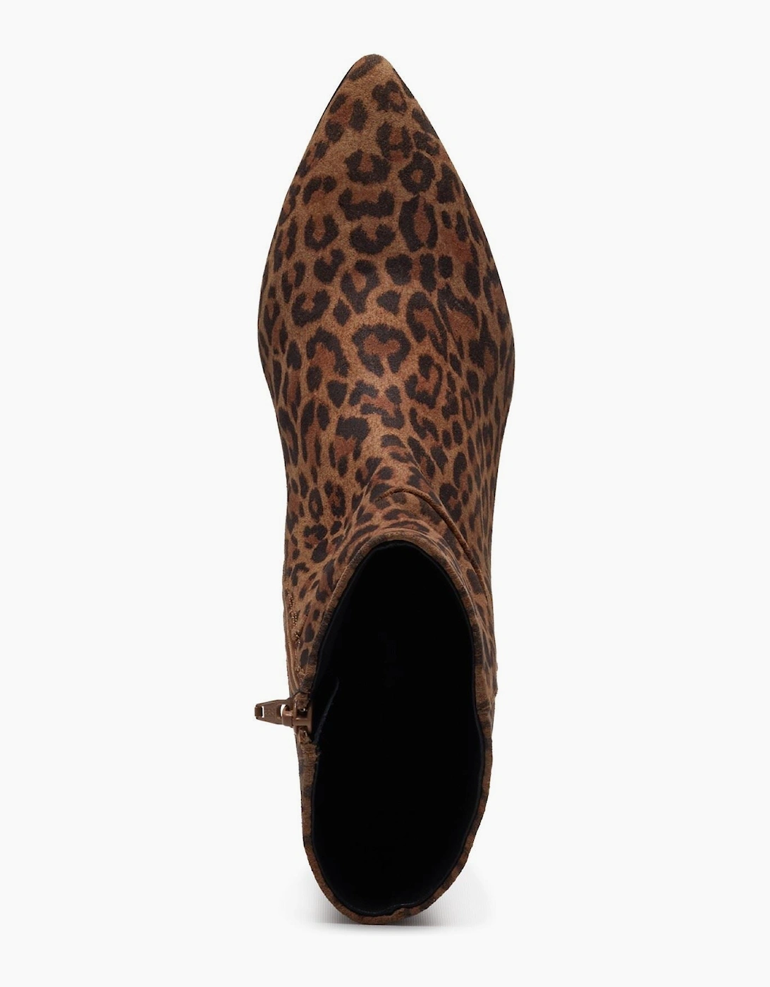 Hush Puppies Nahla Heel Leather Women's Leopard Heeled Ankle Boots