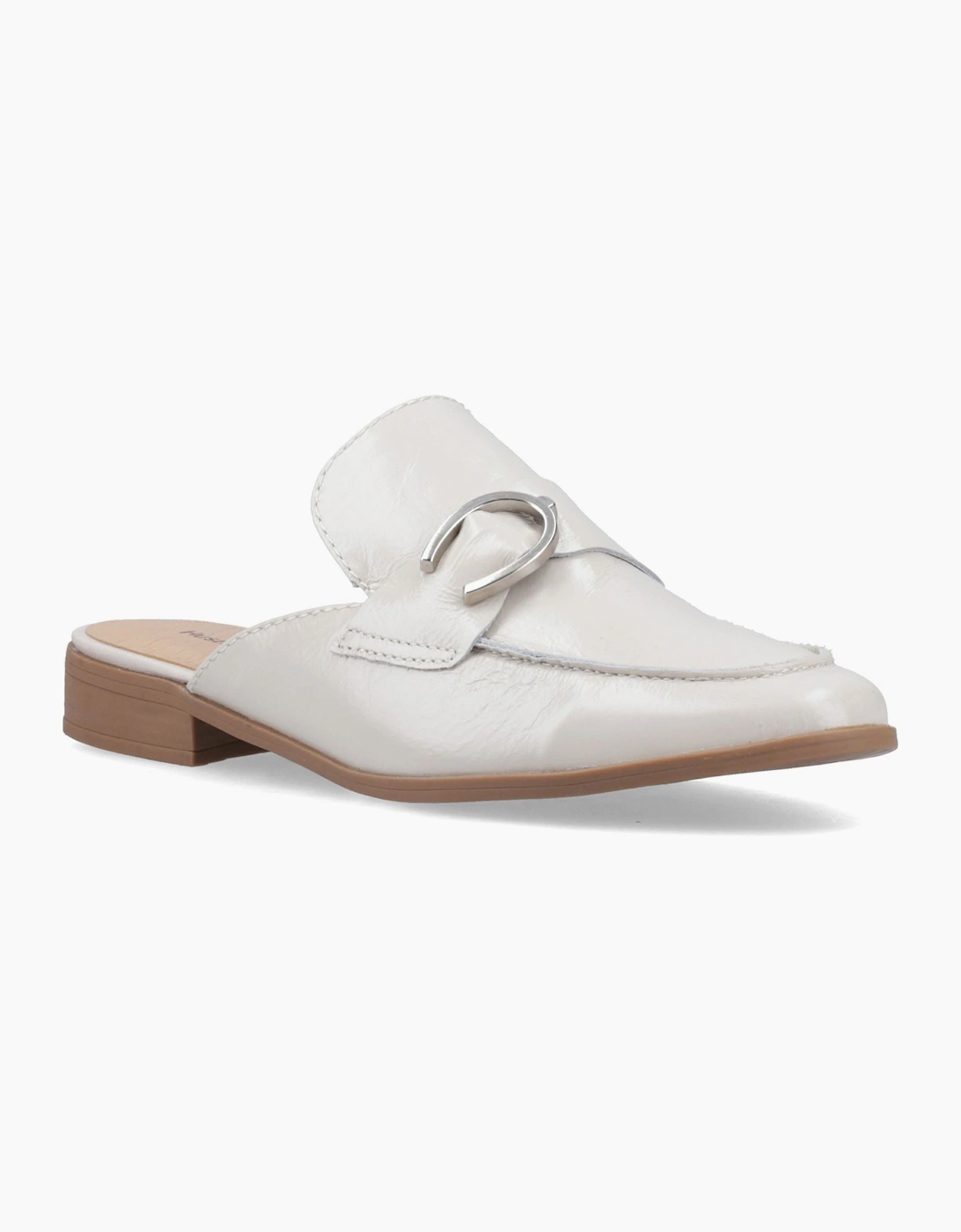 Hush Puppies Calla Leather Women's Ivory Mules, 8 of 7