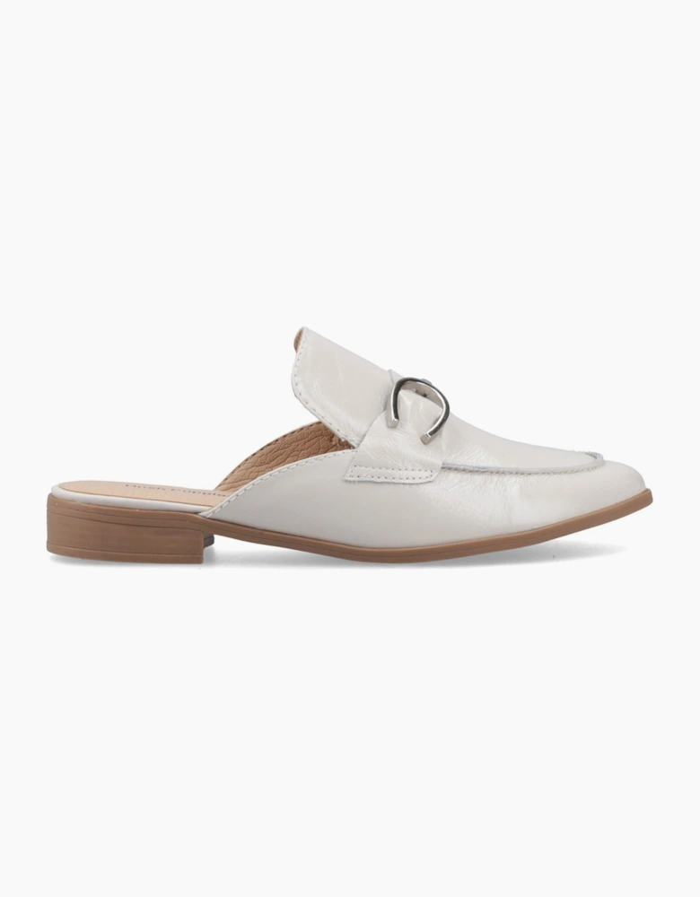 Hush Puppies Calla Leather Women's Ivory Mules