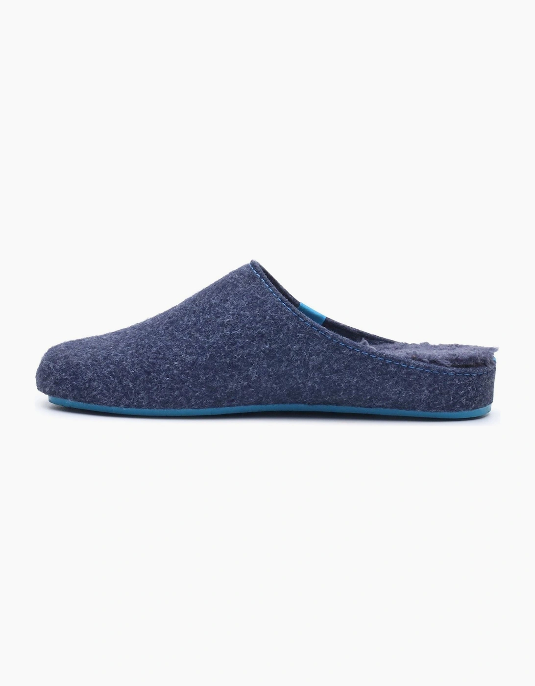 Hush Puppies The Good Polyester Men's Navy Blue Slippers