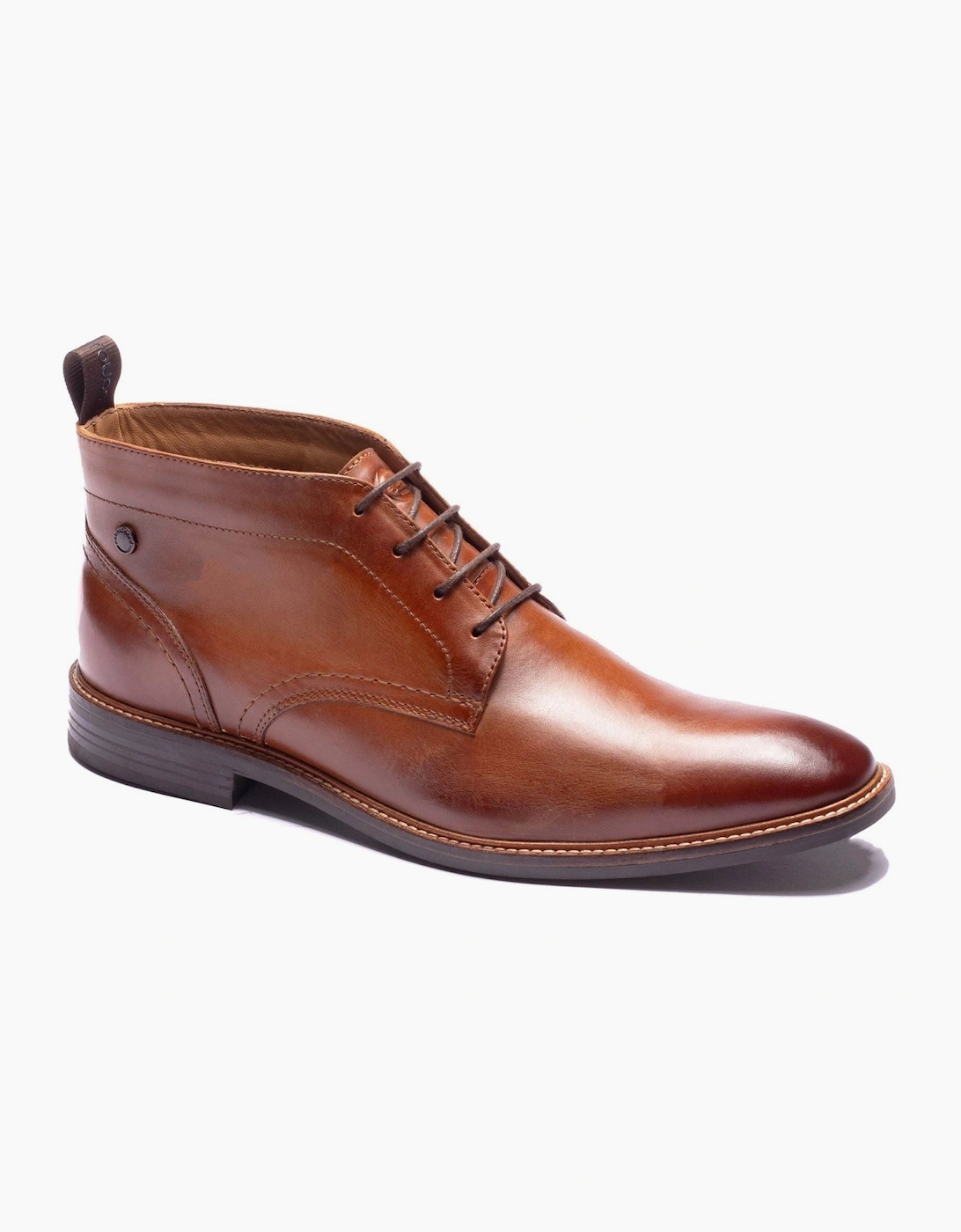 Base London Belgrave Leather Men's WASHED TAN Ankle Boots