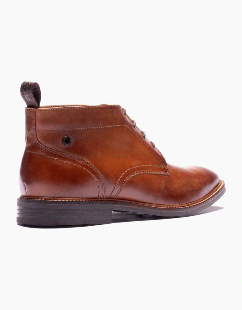 Base London Belgrave Leather Men's WASHED TAN Ankle Boots