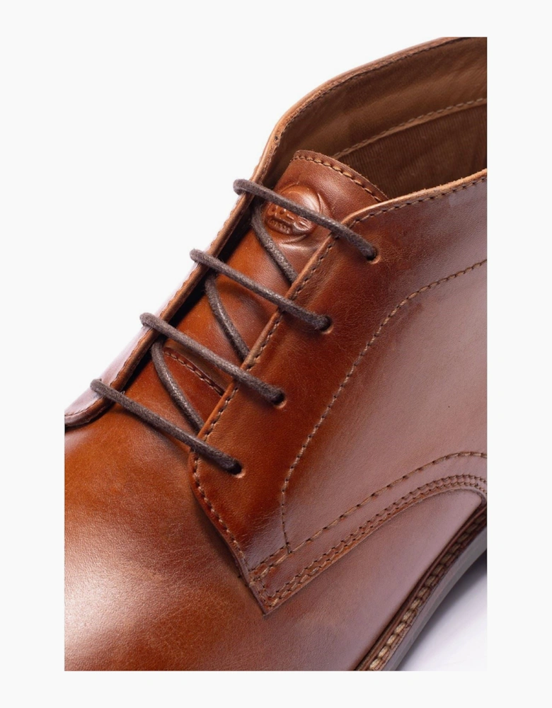 Base London Belgrave Leather Men's WASHED TAN Ankle Boots