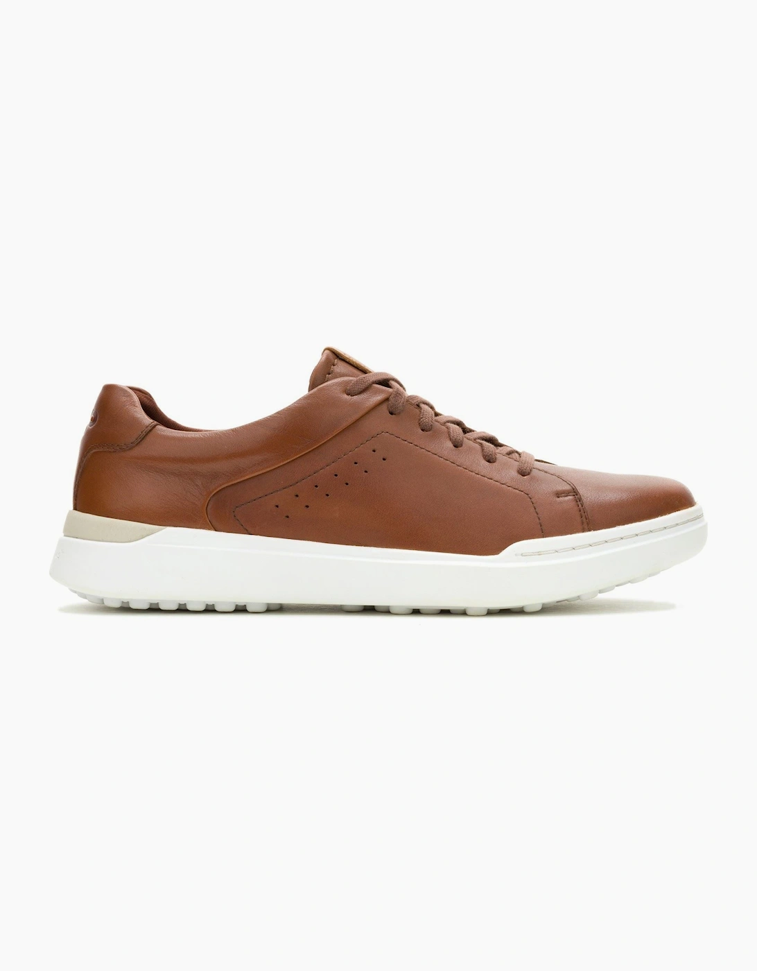 Hush Puppies Wes Leather Men's Cognac Trainers