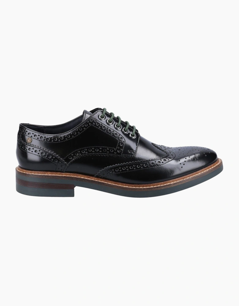 Base London Woburn Excel Leather Men's Black Brogues Shoes