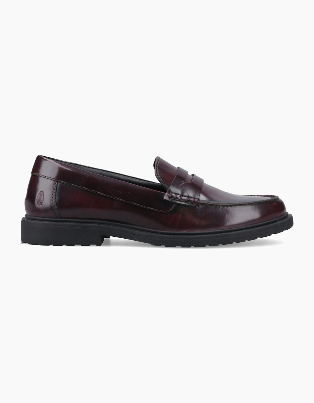 Hush Puppies Verity Slip On Leather Women's Plum Loafers