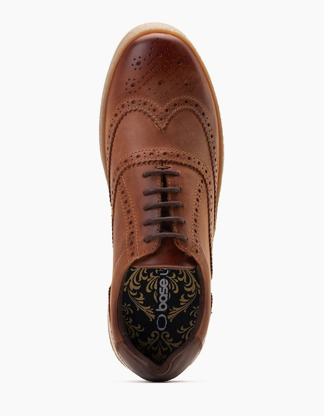 Base London Christo Leather Men's Tan Lace-Up Shoes