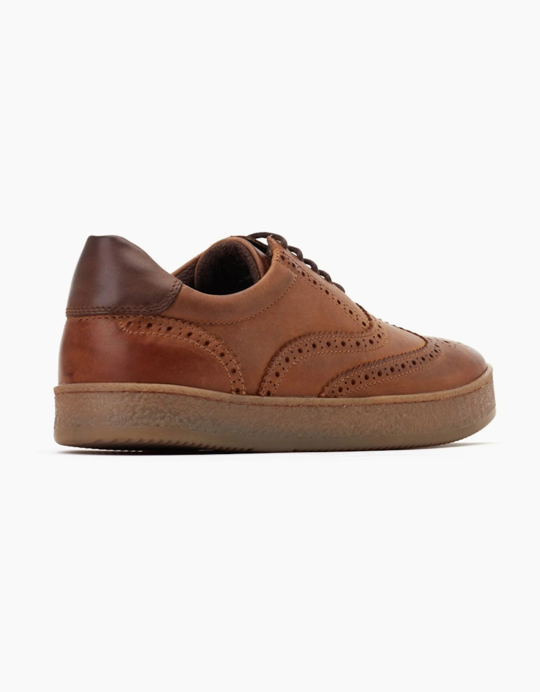 Base London Christo Leather Men's Tan Lace-Up Shoes