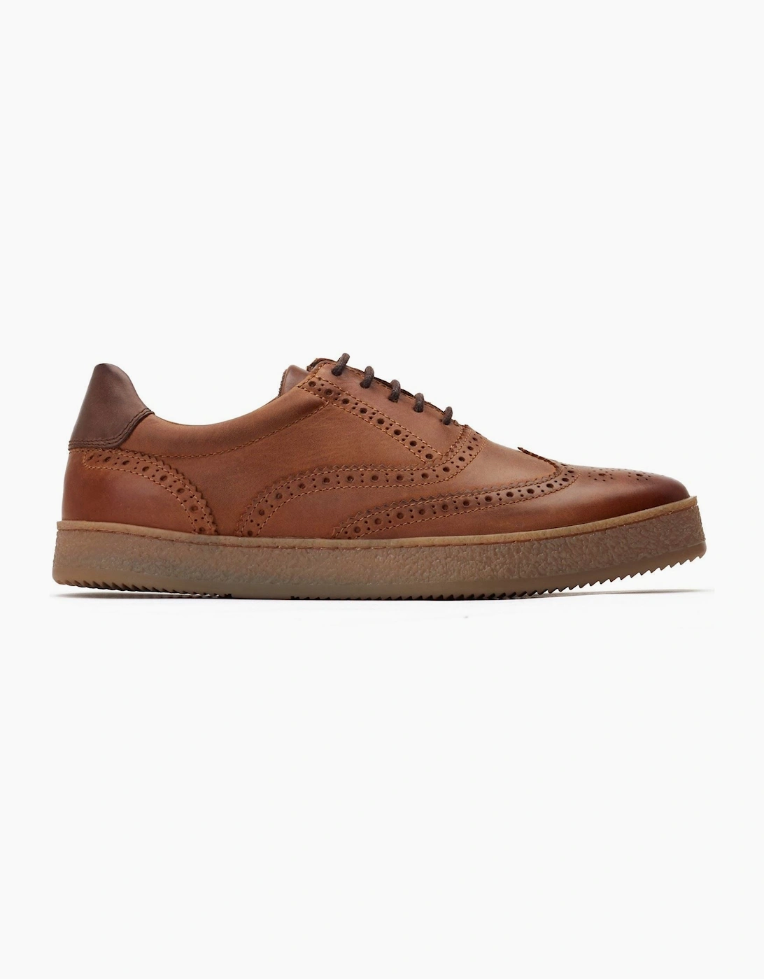 Base London Christo Leather Men's Tan Lace-Up Shoes
