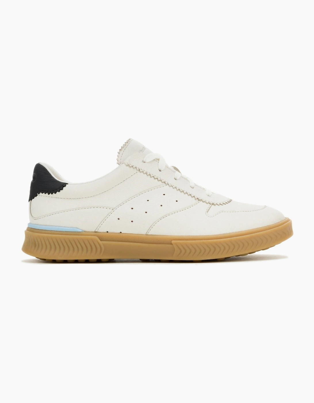 Hush Puppies Mae Leather Women's White Trainers