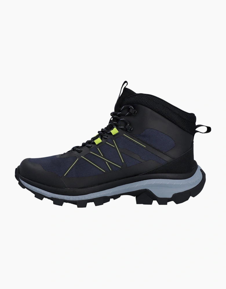 Hi-Tec Infuse Mid Polyester Men's Black/Spellbound/Acid Lime Hiking Boots