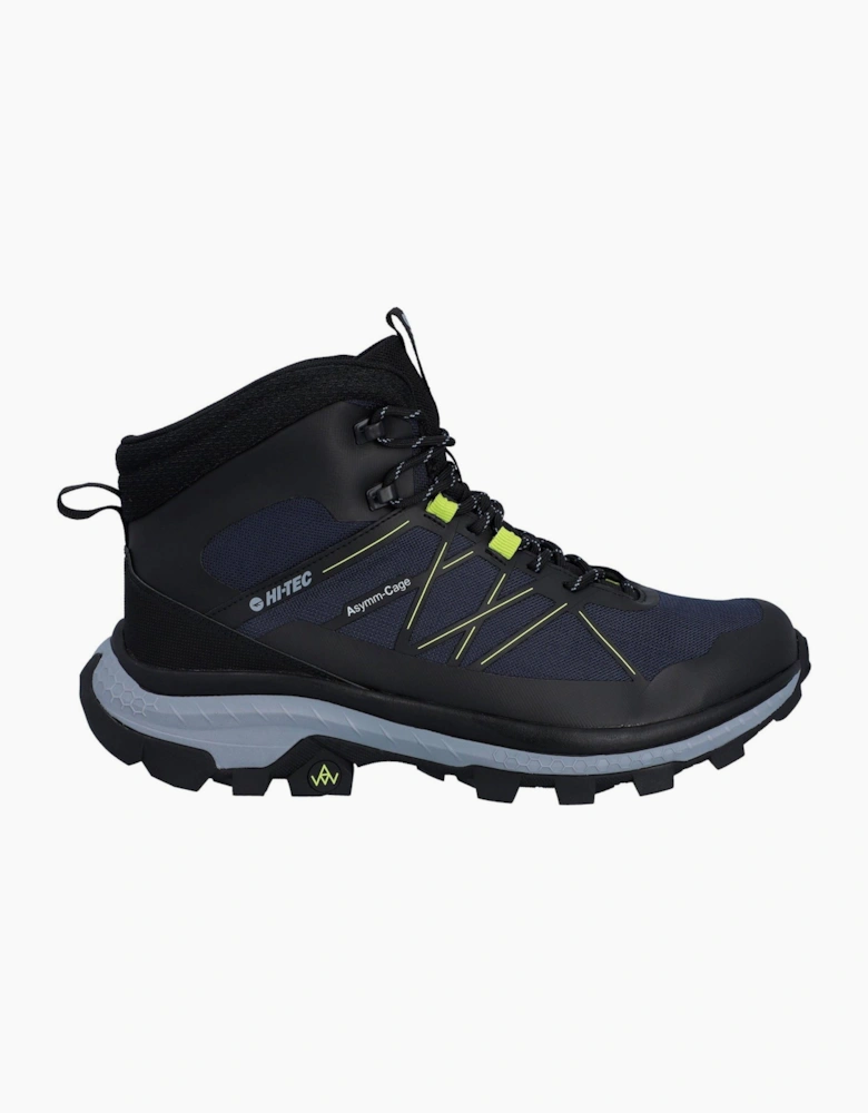 Hi-Tec Infuse Mid Polyester Men's Black/Spellbound/Acid Lime Hiking Boots