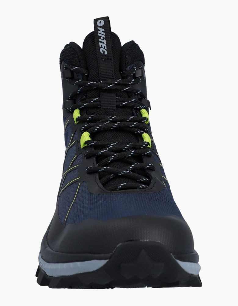 Hi-Tec Infuse Mid Polyester Men's Black/Spellbound/Acid Lime Hiking Boots