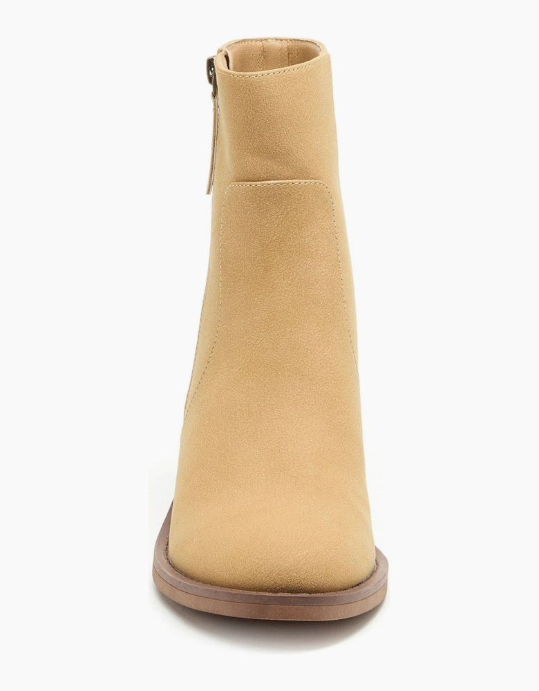 Rocket Dog Yonder Polyurethane Women's Camel Heeled Ankle Boots