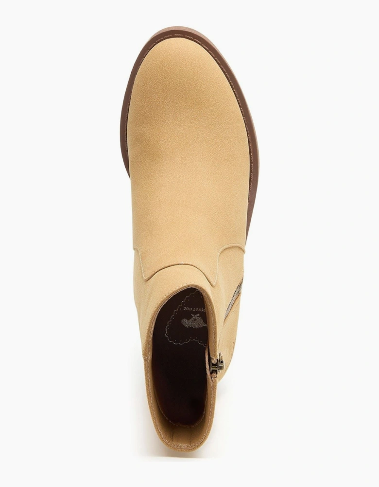 Rocket Dog Yonder Polyurethane Women's Camel Heeled Ankle Boots