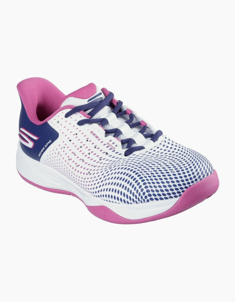 Skechers Slip-ins Relaxed Fit Viper Court Reload Womens White/Navy/Pink Trainers
