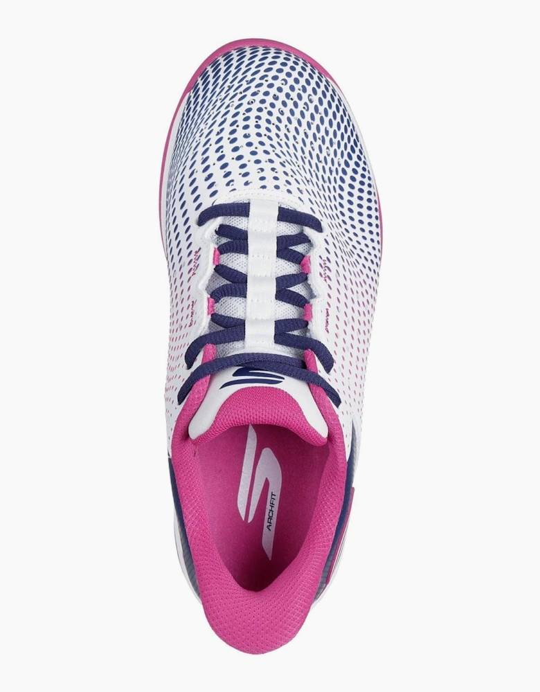 Skechers Slip-ins Relaxed Fit Viper Court Reload Womens White/Navy/Pink Trainers