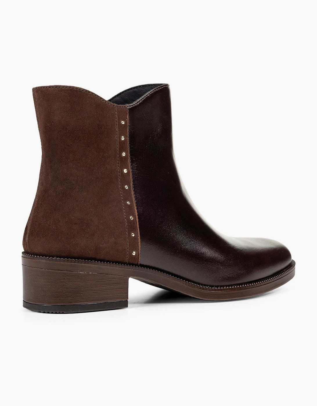 Geox D Camexia Leather Women's Dark Brown Boots