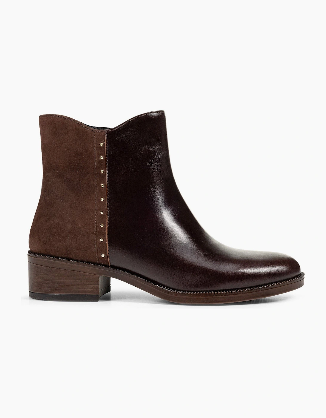 Geox D Camexia Leather Women's Dark Brown Boots