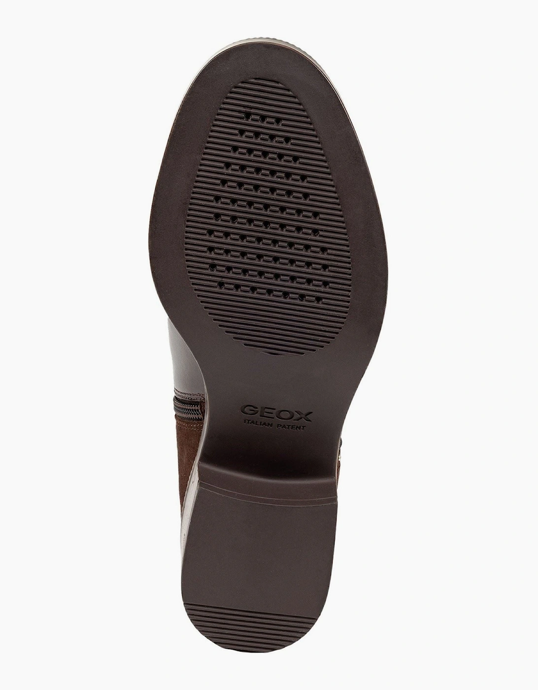 Geox D Camexia Leather Women's Dark Brown Boots