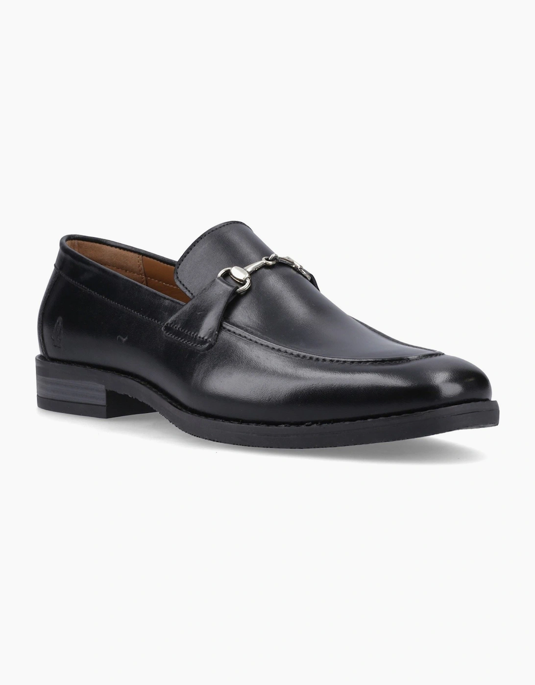 Hush Puppies Moses Leather Men's Black Loafers, 6 of 5