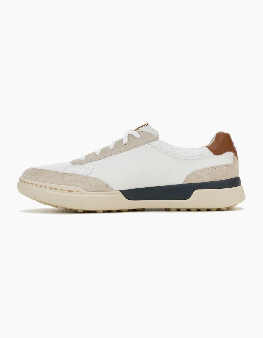 Hush Puppies Wes HP Sneaker Suede Men's White Trainers