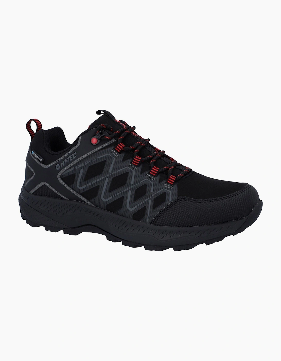 Hi-Tec Diamonde Low Polyester Men's Black/Castlerock Hiking Shoes, 7 of 6