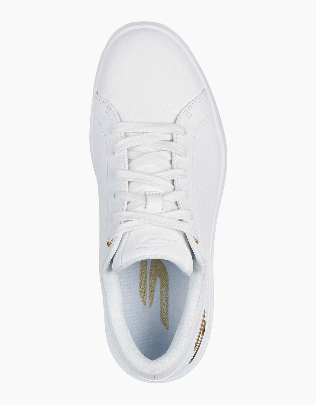 Skechers GO GOLF Drive 12 Leather Women's White/Gold Golf Shoes