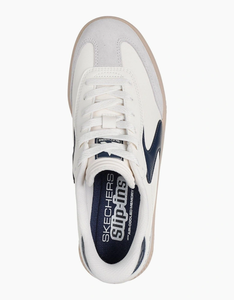 Skechers Hotshot HI - Lifted Luxe Polyurethane Women's Off White/Navy Trainers