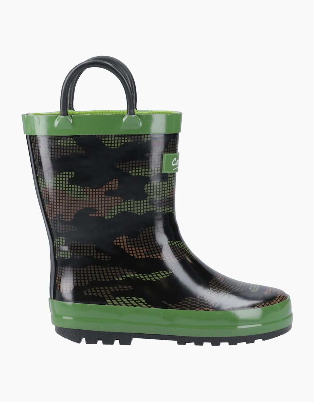 Cotswold Puddle Rubber Unisex Kid's Camouflage Wellington Boots