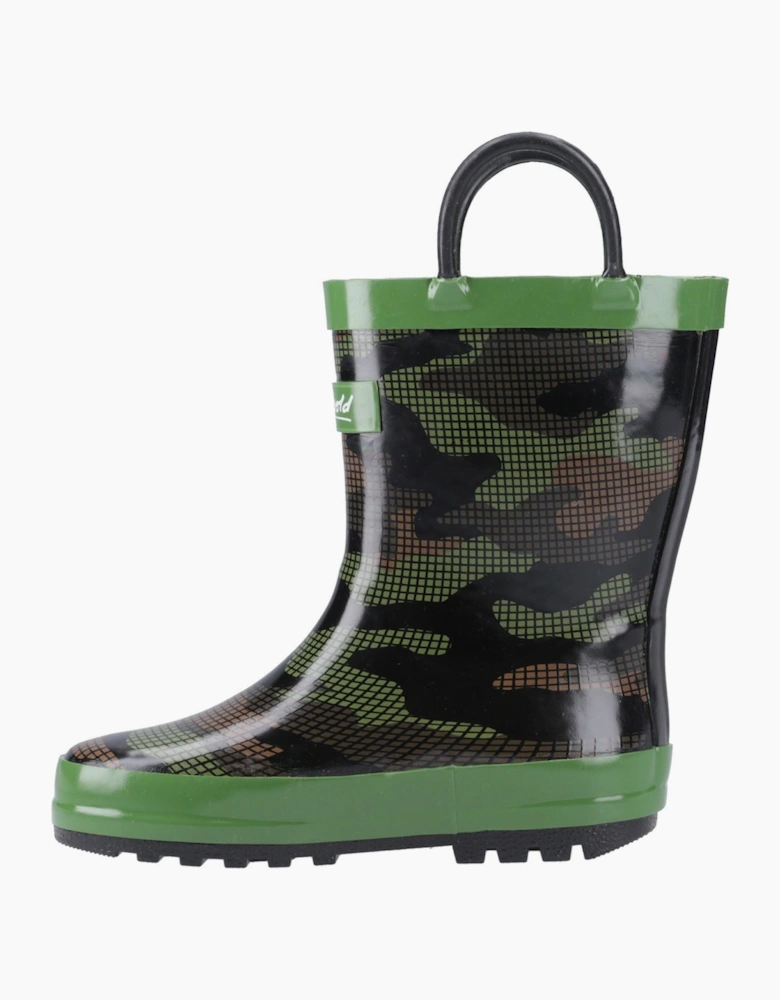 Cotswold Puddle Rubber Unisex Kid's Camouflage Wellington Boots