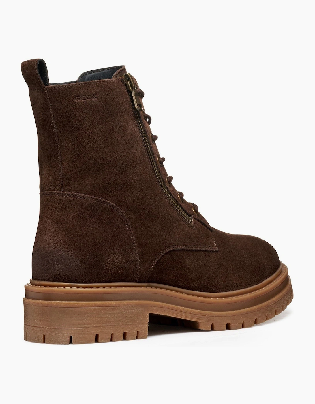 Geox D Iridea F Leather Women's Dark Brown Boots