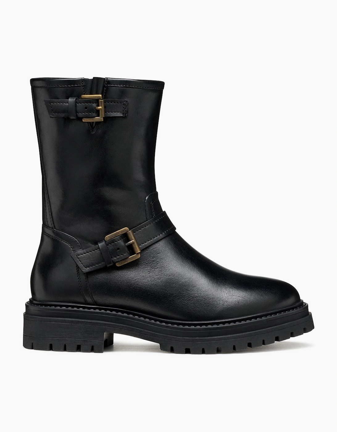 Geox D Iridea D Leather Women's Black Boots
