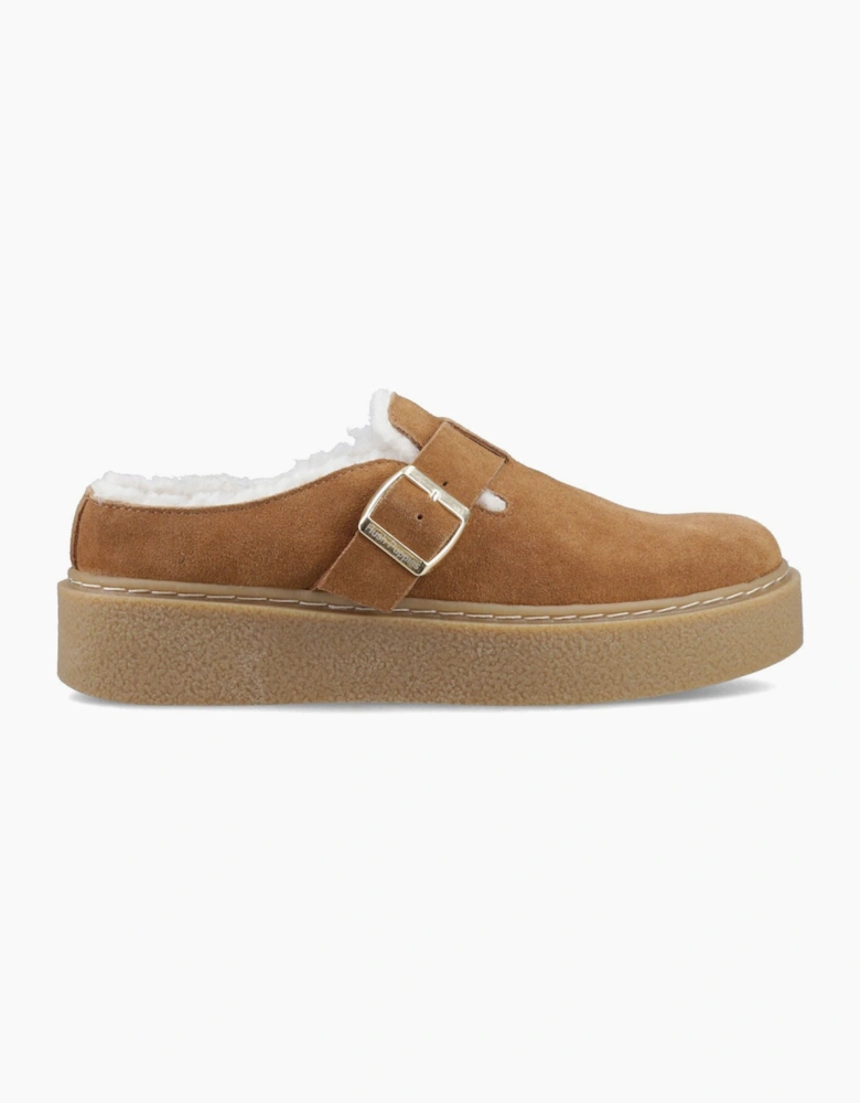 Hush Puppies Blanche Fur Leather Women's Tan Shoes