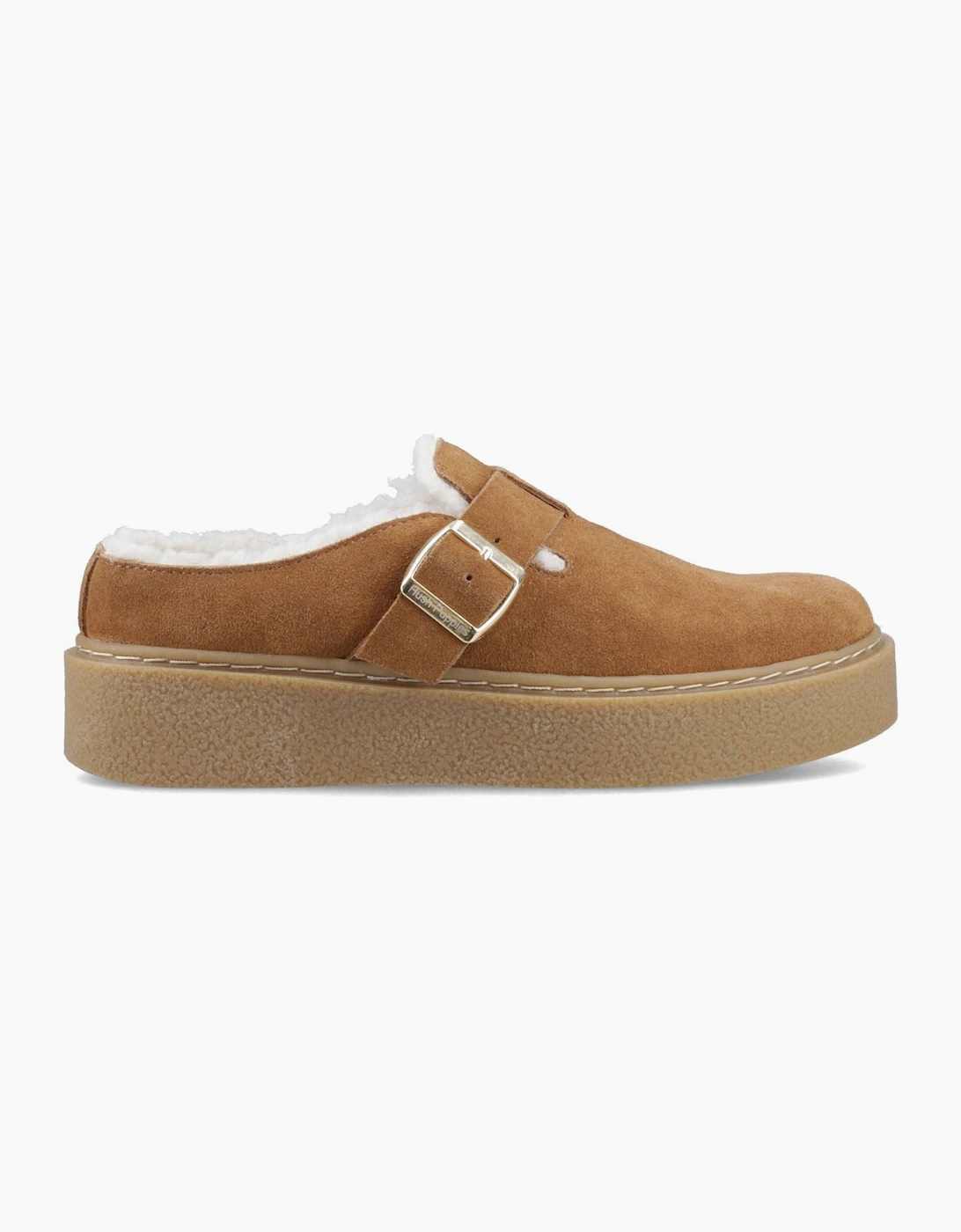 Hush Puppies Blanche Fur Leather Women's Tan Shoes