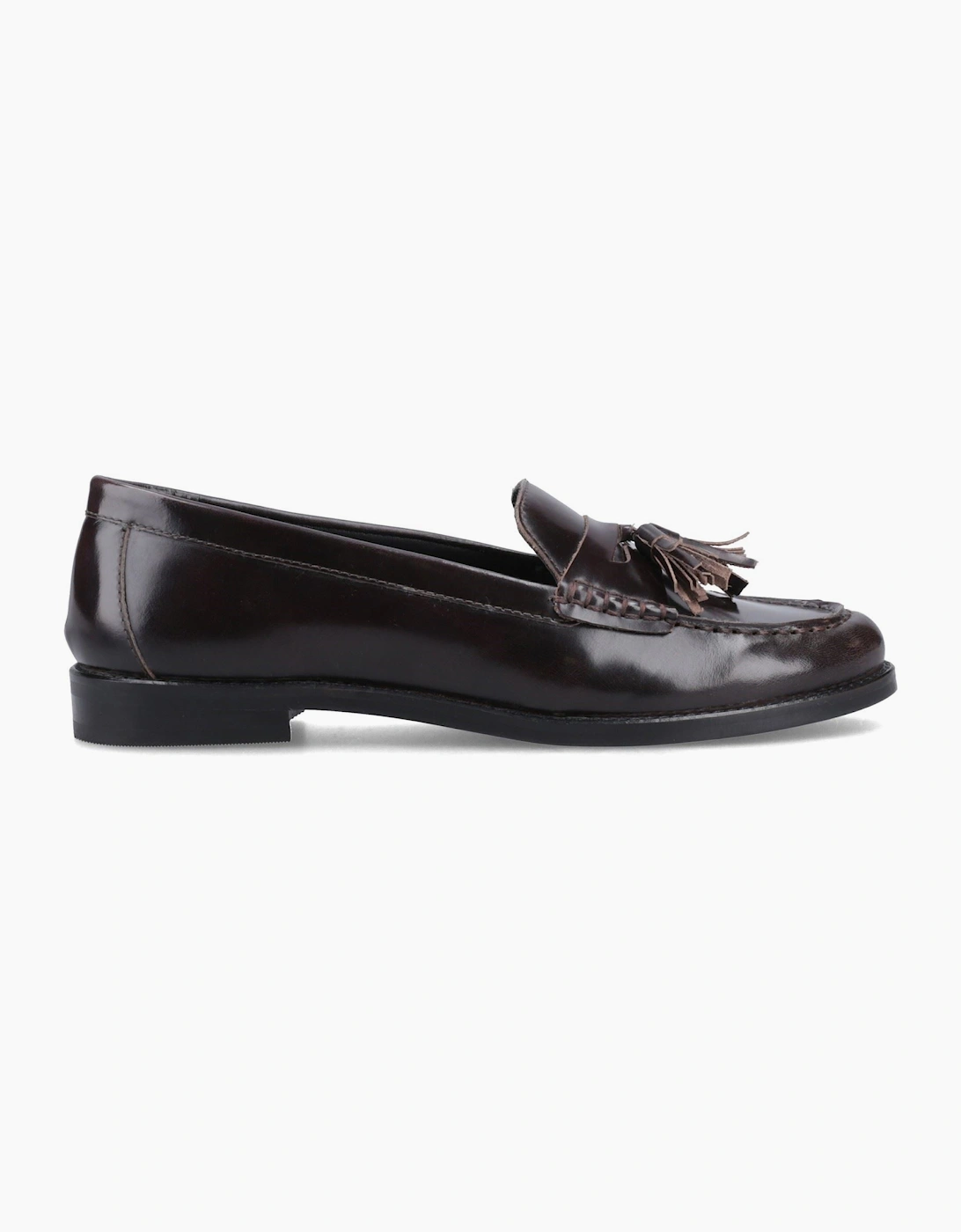 Hush Puppies Connie Leather Women's Aubergine Loafers