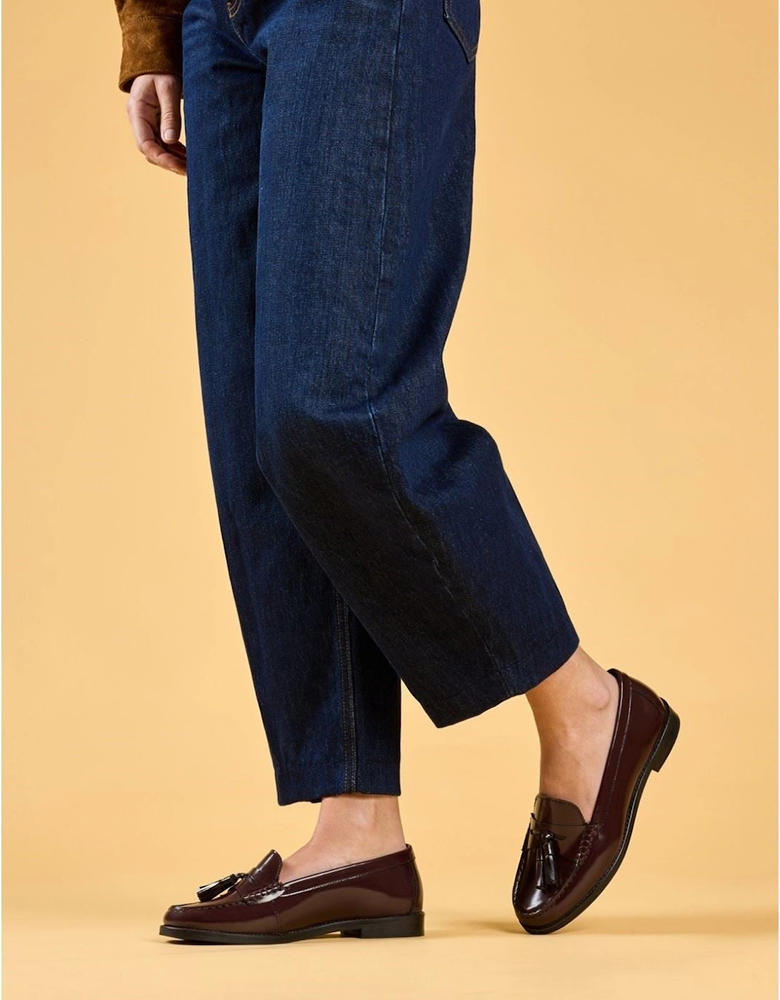 Hush Puppies Connie Leather Women's Aubergine Loafers