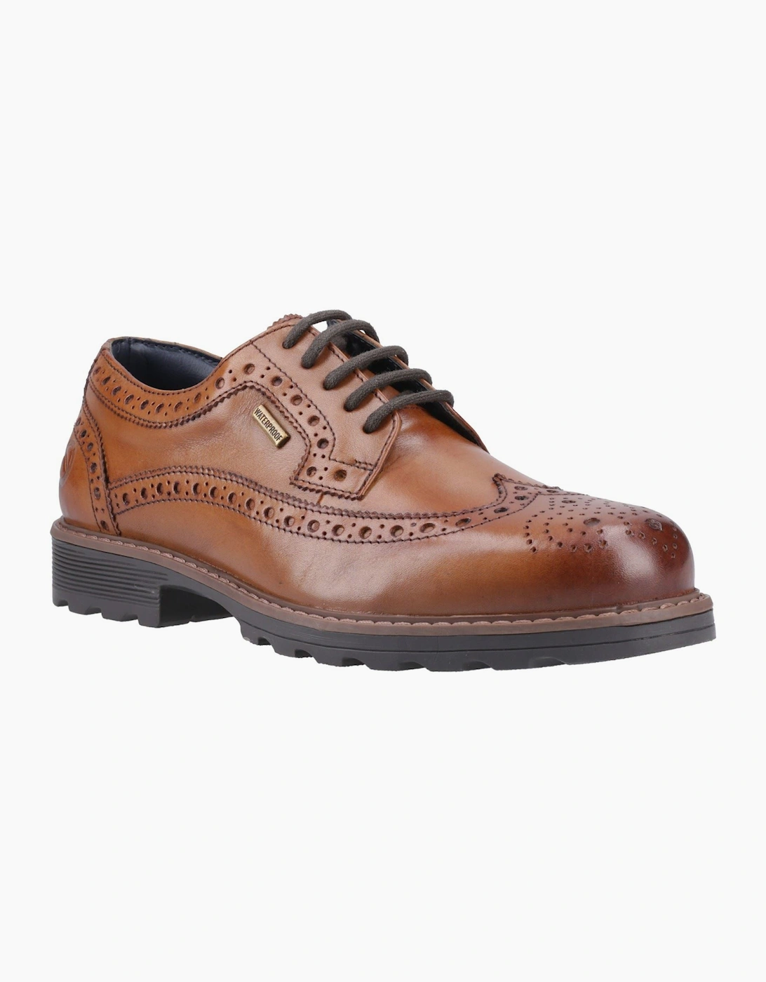 Cotswold Ramsden Leather Men's Tan Brogues Shoes