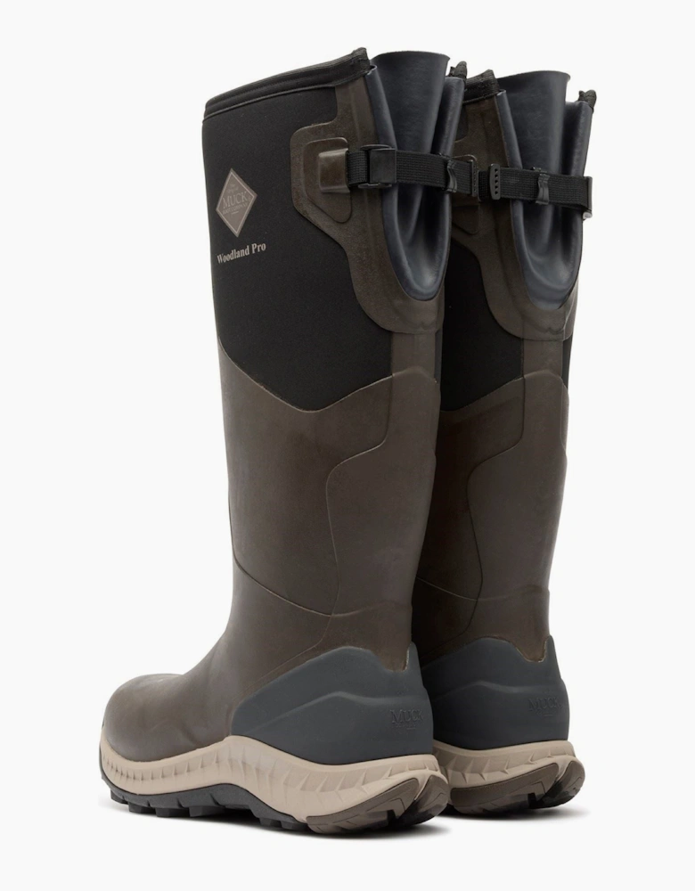 Muck Boots Woodland Pro Rubber Men's COFFEE Wellington Boots