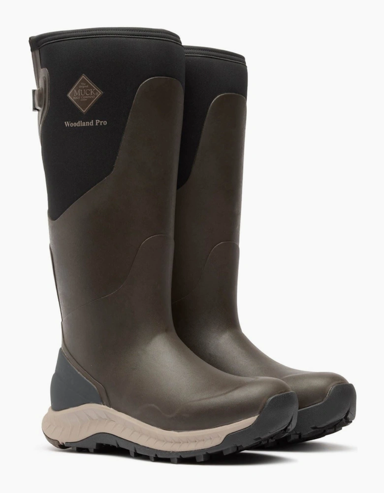 Muck Boots Woodland Pro Rubber Men's COFFEE Wellington Boots