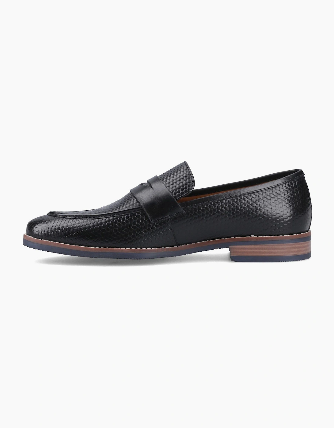 Hush Puppies Mitchell Leather Men's Black Loafers