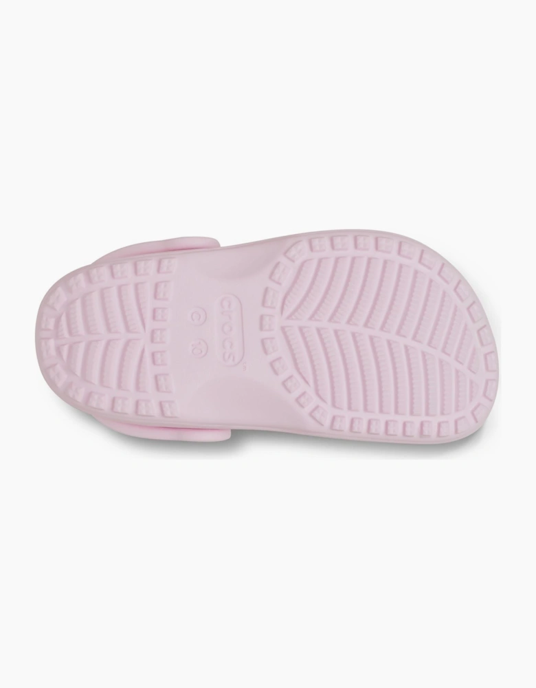 Crocs Classic Floral Cut Out EVA Unisex Kid's Pink Milk Clogs