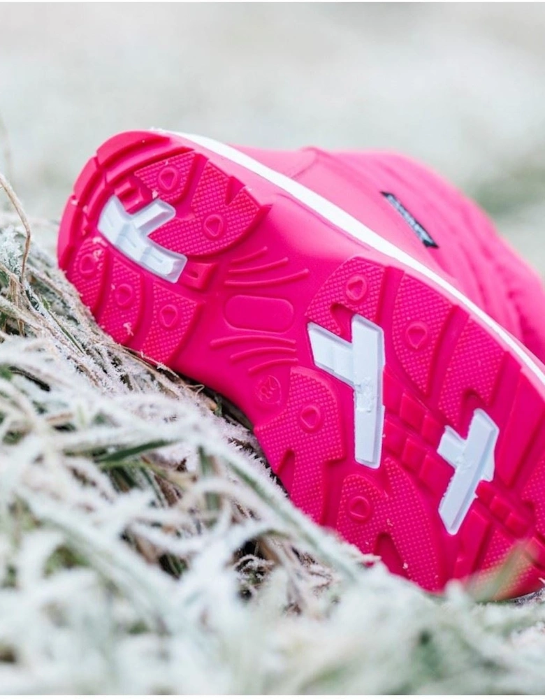 Cotswold Tirely Textile Pink Wellington Boots
