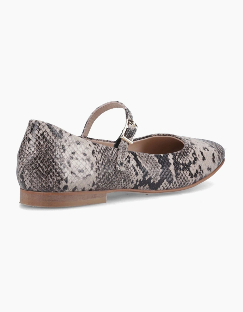 Hush Puppies Pasha Leather Women's Snake Flats
