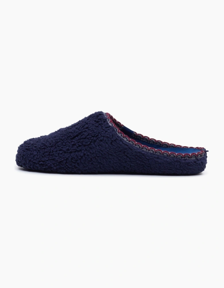Hush Puppies Good Teddy Polyester Men's NAVY Slippers